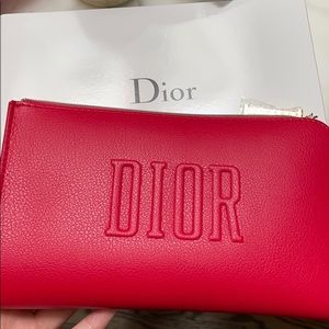 Dior makeup bag